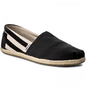 Toms Classic Black Stripe University fekete frfi cip