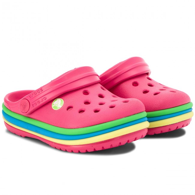Crocs CB Rainbow Band Clog női papucs/candy pink Crocs CB Rainbow Band Clog női papucs/candy pink