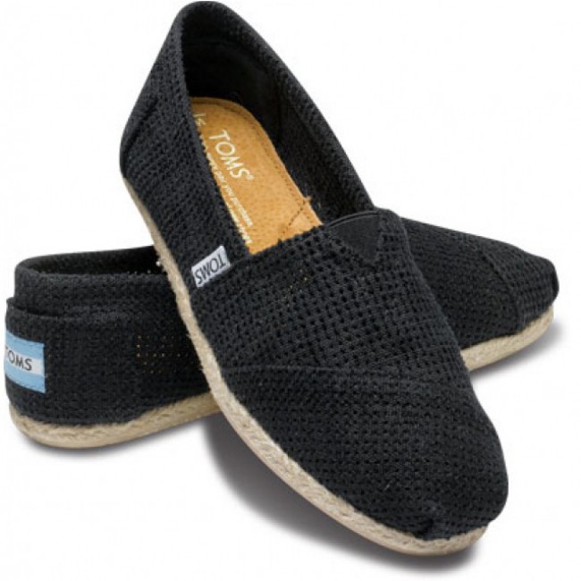 Toms Classic Black Freetown fekete ni cip