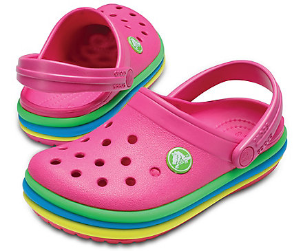 Crocs CB Rainbow Band Clog gyerek papucs