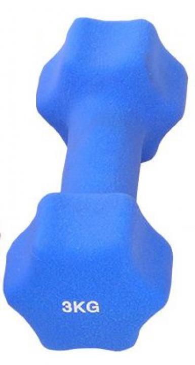 Súlyzó hatszögletű neoprén 2x3 kg Súlyzó hatszögletű neoprén 2x3 kg