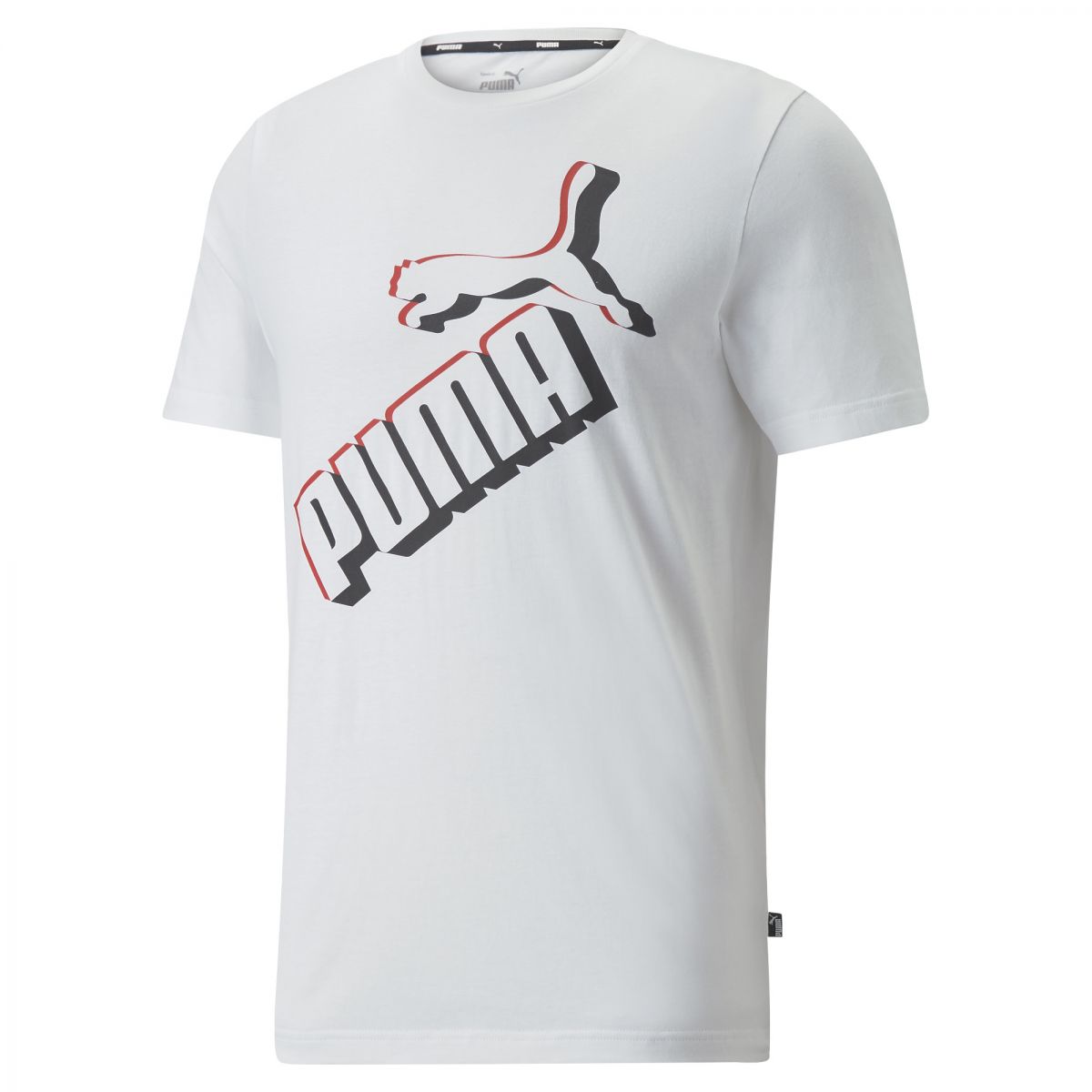 Puma ESS+ Big Logo unisex póló fehér