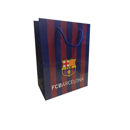 Barcelona ajándékszatyor csíkos L