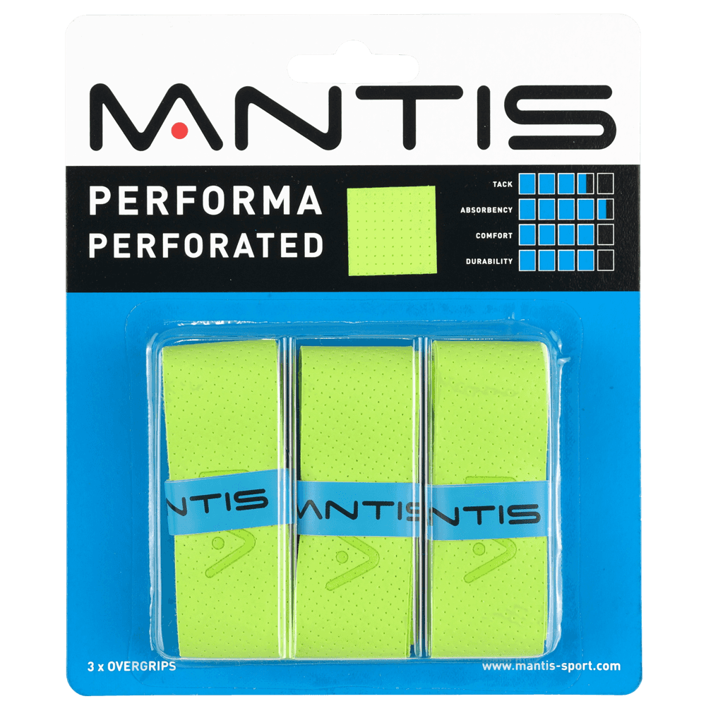 Mantis Performa Perforated fedőgrip green / 3db Mantis Performa Perforated fedőgrip green / 3db