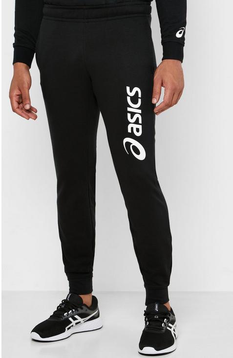 Asics Big Logo Sweat melegítő nadrág fekete/fehér Asics Big Logo Sweat melegítő nadrág fekete/fehér