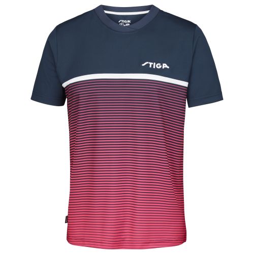 Stiga Lines Shirt uniszex póló Navy/Pink