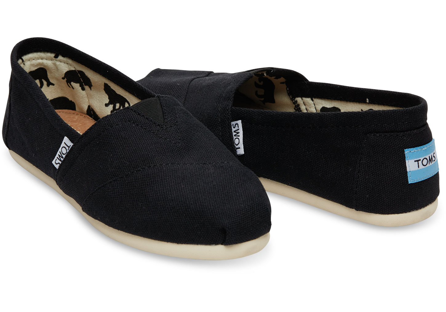 Toms Classic Black Canvas frfi cip