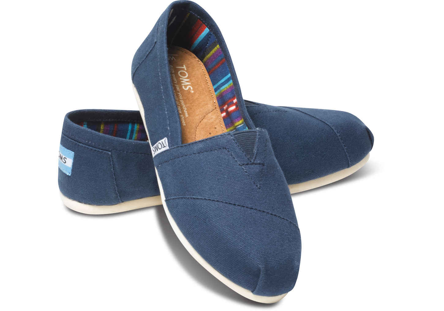 Toms Classic Navy Canvas frfi cip