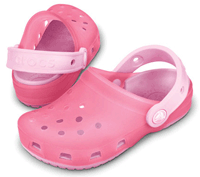 Crocs Translucent gyermek papucs Hot pink/Bubblegum