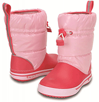 Crocs Crocband Iridescent Gust gyerek hótaposó csizma Pink/Poppy Crocs Crocband Iridescent Gust gyerek hótaposó csizma Pink/Poppy
