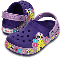 Crocs Lights Busy Bee Clog gyermek papucs Ultraviolet/Iris