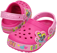 Crocs Crocband Light Butterfly szandál Neon Magenta/Carnatio Crocs Crocband Light Butterfly szandál Neon Magenta/Carnatio