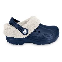 Crocs Blitzen gyerek tli papucs Navy/Oatmeal