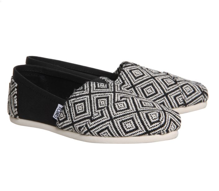 Toms Classic Blac Diamond Woven ni