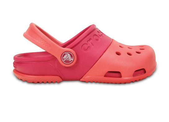 Crocs Electro II gyermek papucs Coral/Raspberry
