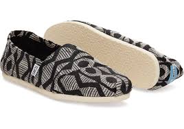 Toms Classic Black/White Cultural W