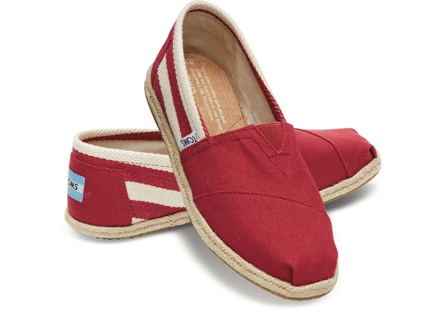 Toms Classic Red Stripe University női cipő
