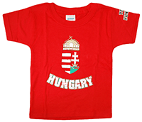 Hungary pamut póló/piros (gyermek)