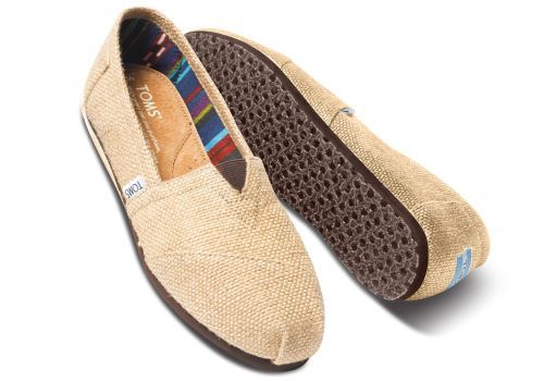 Toms Classic Natural Burlap ni cip