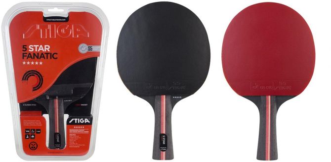 Stiga Fanatic 5 csillagos komplett pingpong ütő Stiga Fanatic 5 csillagos komplett pingpong ütő