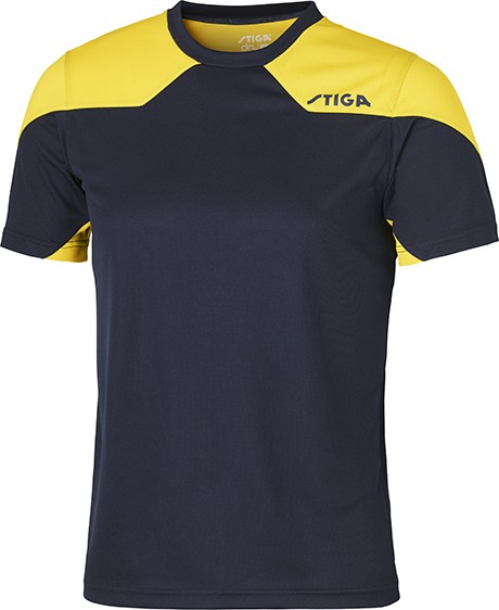 Stiga Shirt Nova uniszex poló navy/yellow Stiga Shirt Nova uniszex poló navy/yellow