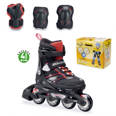 Rollerblade Spitfire Combo gyermek grkorcsolya fekete/piros