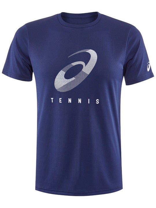 Asics Court M spiral tee férfi póló/kék Asics Court M spiral tee férfi póló/kék
