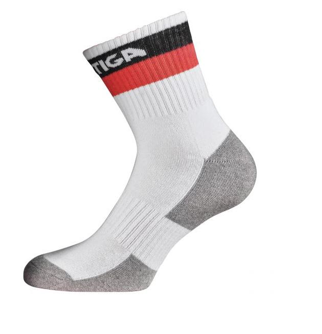 Stiga zokni Prime Semi High Socks White/Red JR Stiga zokni Prime Semi High Socks White/Red JR