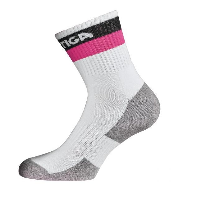 Stiga zokni Prime Semi High Socks White/Pink JR