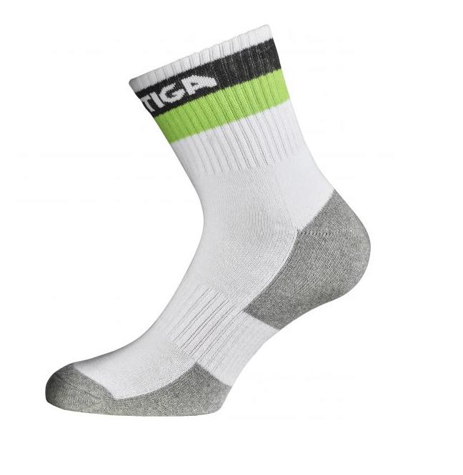 Stiga zokni Prime Semi High Socks White/Green Stiga zokni Prime Semi High Socks White/Green
