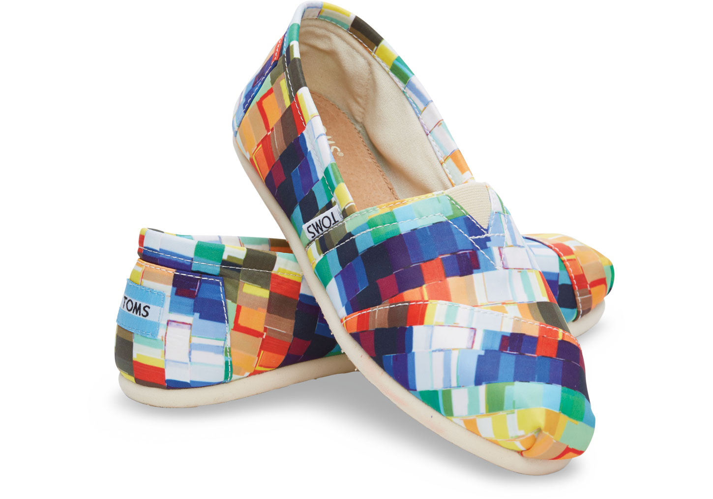 Toms Classic Multi Satin Paint Print ni cip