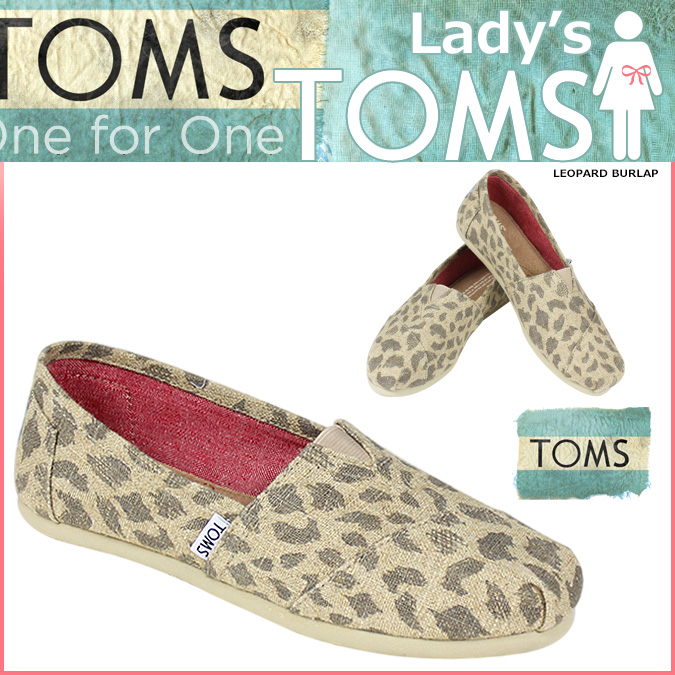 Toms Classic Leopard Burlap női cip
