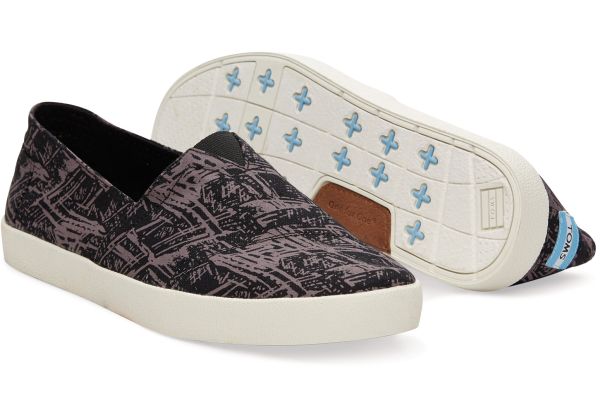 Toms Avalon Sneaker	 Black Scratch