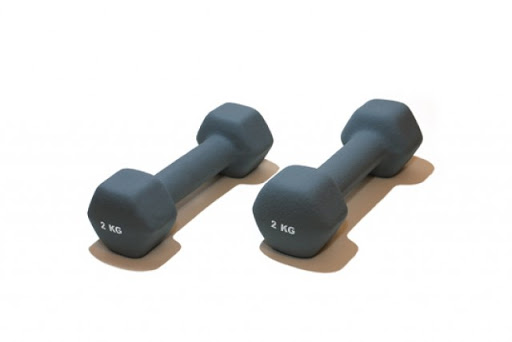 Súlyzó hatszögletű neoprén 2x2 kg Súlyzó hatszögletű neoprén 2x2 kg